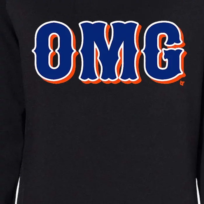 Omg New York Baseball Womens California Wash Sweatshirt