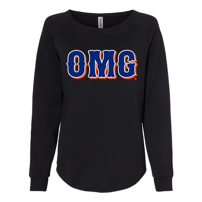 Omg New York Baseball Womens California Wash Sweatshirt