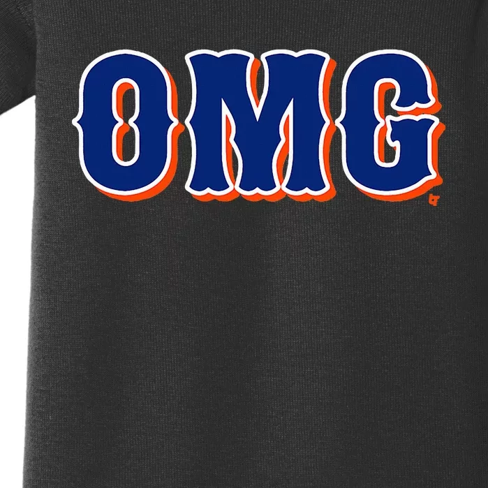 Omg New York Baseball Baby Bodysuit