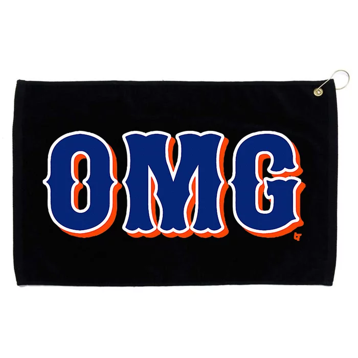 Omg New York Baseball Grommeted Golf Towel