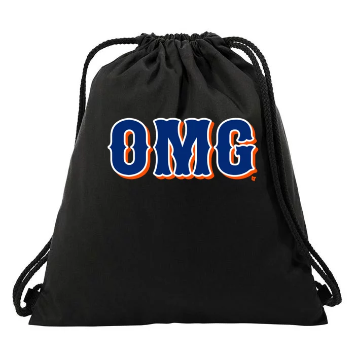 Omg New York Baseball Drawstring Bag