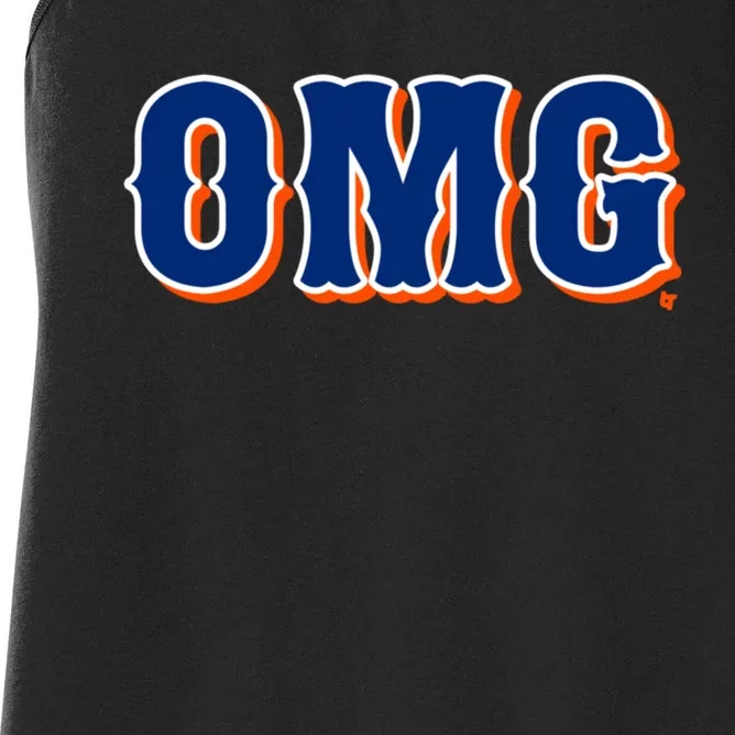 Omg New York Baseball Women's Racerback Tank