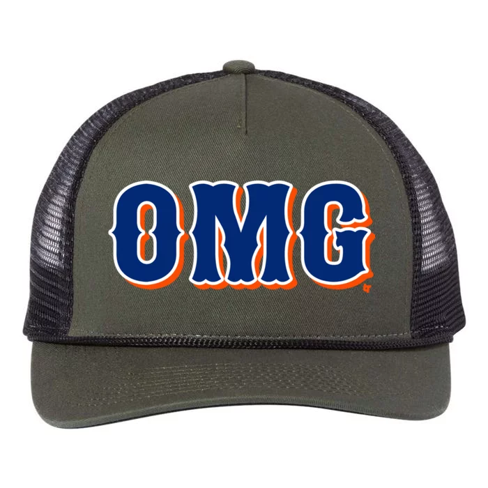 Omg New York Baseball Retro Rope Trucker Hat Cap