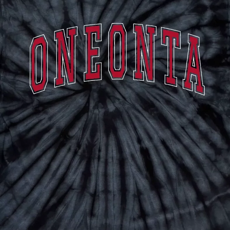 Oneonta New York Souvenir College Style Red Tie-Dye T-Shirt