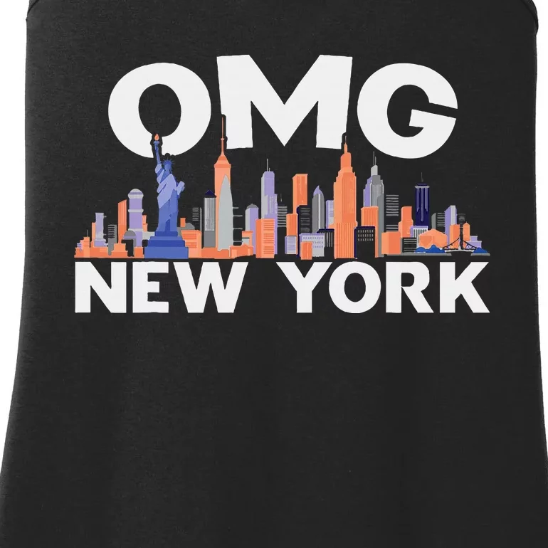 Omg New York Ny Ladies Essential Tank