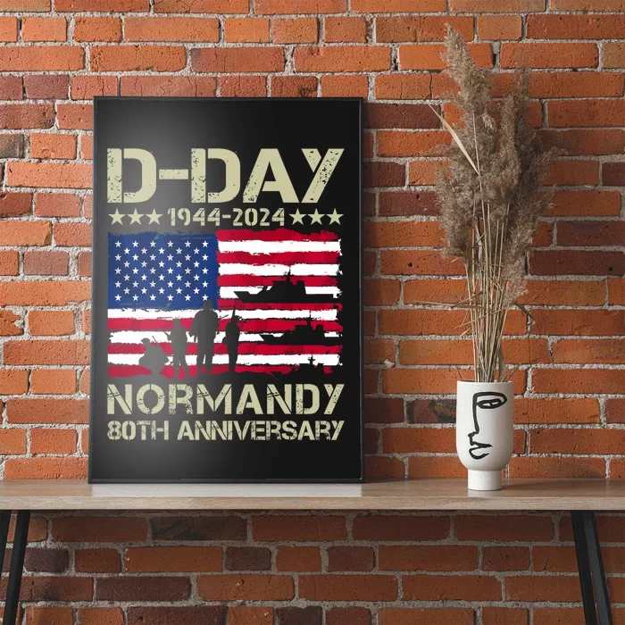 Operation Overlord 1944 Dday 2024 80th Anniversary Normandy Poster