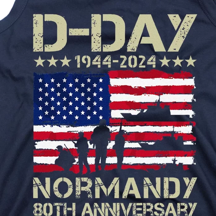 Operation Overlord 1944 Dday 2024 80th Anniversary Normandy Tank Top