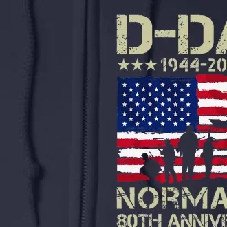 Operation Overlord 1944 Dday 2024 80th Anniversary Normandy Full Zip Hoodie