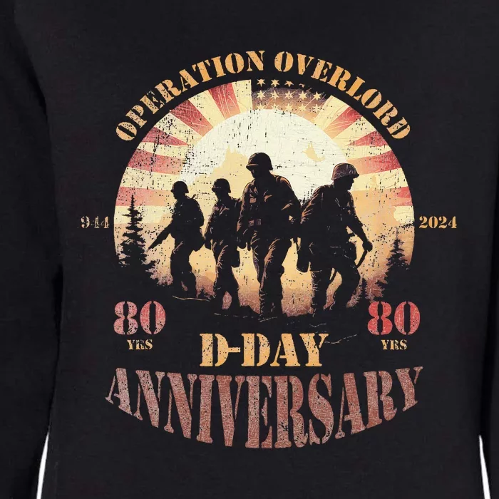 Operation Overlord 1944 Dday 2024 80th Anniversary Womens California Wash Sweatshirt