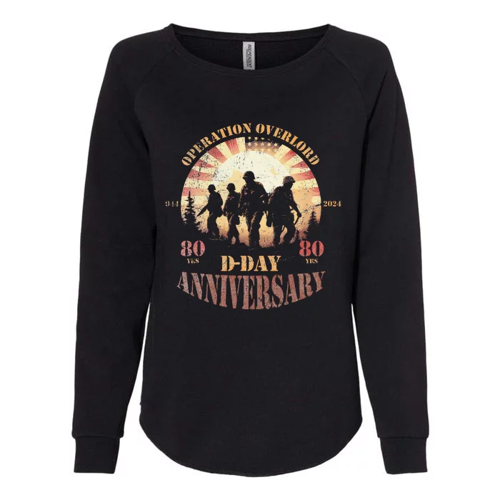 Operation Overlord 1944 Dday 2024 80th Anniversary Womens California Wash Sweatshirt