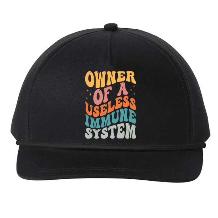 Owner Of A Useless Immune System Snapback Five-Panel Rope Hat