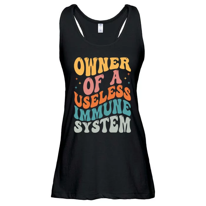 Owner Of A Useless Immune System Ladies Essential Flowy Tank