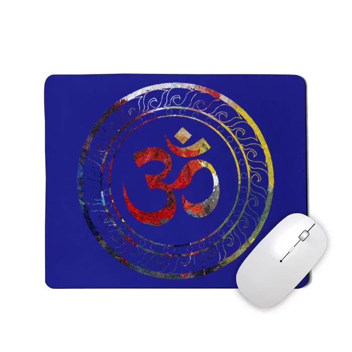 Om Ohm Aum Symbol Spiritual Yoga Gift Mousepad