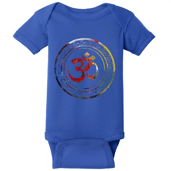 Om Ohm Aum Symbol Spiritual Yoga Gift Baby Bodysuit