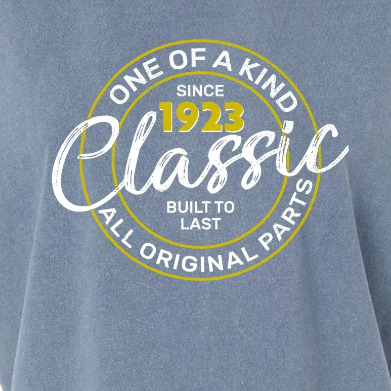 One Of A Kind Since 1923 Classic 100th Birthday Garment-Dyed Women's Muscle Tee