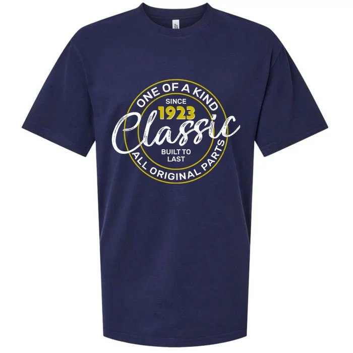 One Of A Kind Since 1923 Classic 100th Birthday Sueded Cloud Jersey T-Shirt