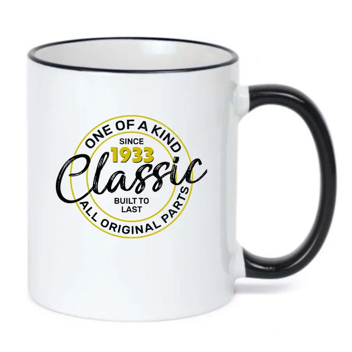 One Of A Kind Since 1933 Classic 90th Birthday Black Color Changing Mug