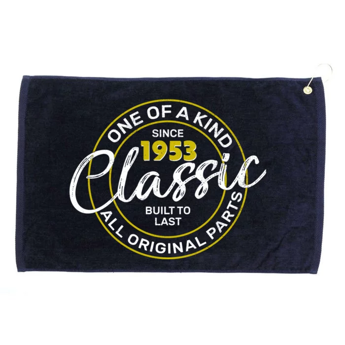 One Of A Kind Since 1953 Classic 70th Birthday Grommeted Golf Towel