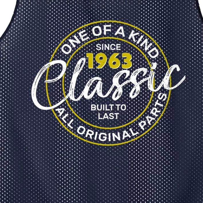 One Of A Kind Since 1963 Classic 60th Birthday Mesh Reversible Basketball Jersey Tank