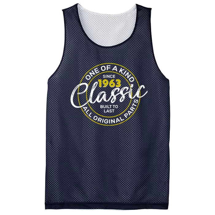 One Of A Kind Since 1963 Classic 60th Birthday Mesh Reversible Basketball Jersey Tank