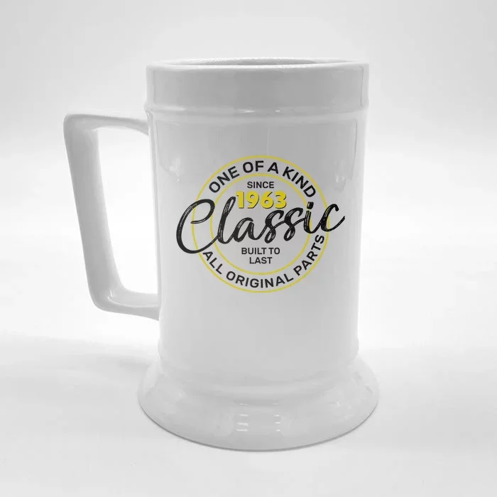 One Of A Kind Since 1963 Classic 60th Birthday Front & Back Beer Stein