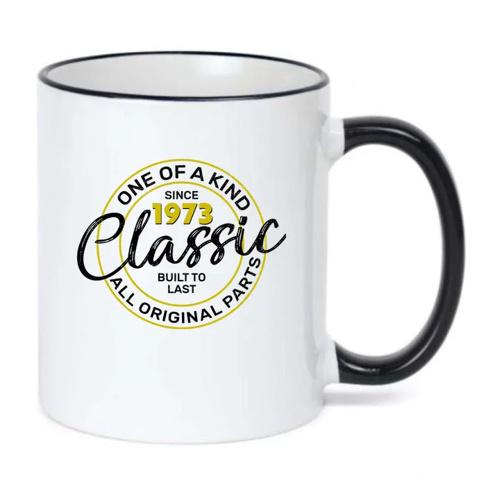 One Of A Kind Since 1973 Classic 50th Birthday Black Color Changing Mug