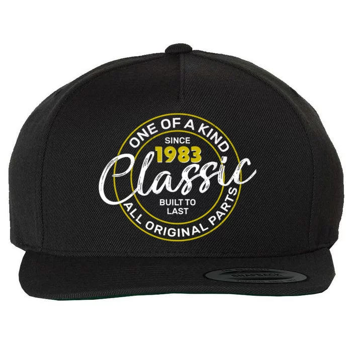 One Of A Kind Since 1983 Classic 40th Birthday Wool Snapback Cap