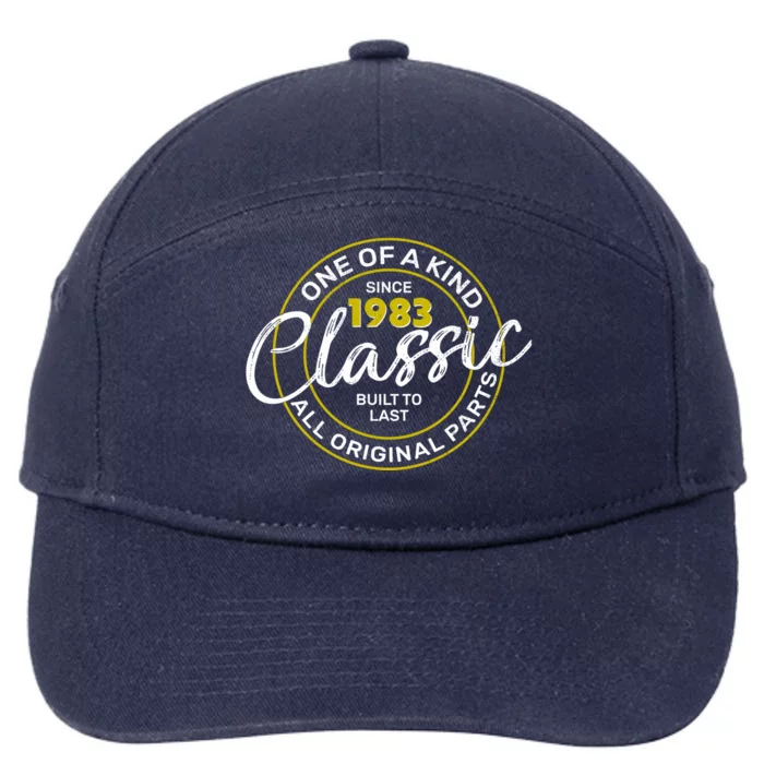 One Of A Kind Since 1983 Classic 40th Birthday 7-Panel Snapback Hat