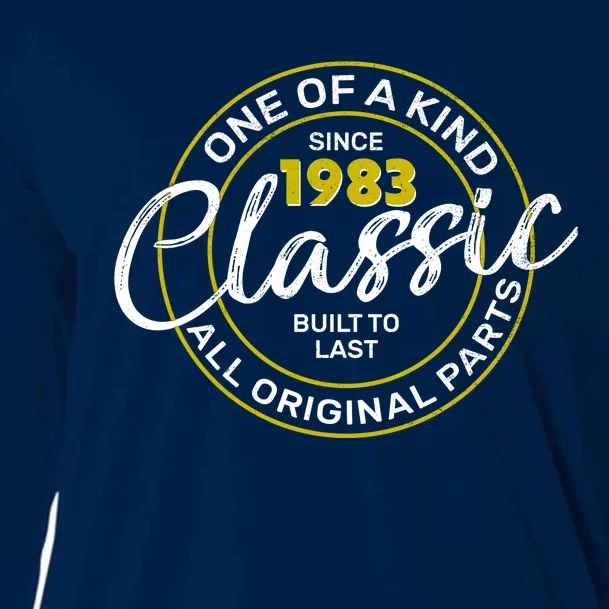 One Of A Kind Since 1983 Classic 40th Birthday Cooling Performance Long Sleeve Crew