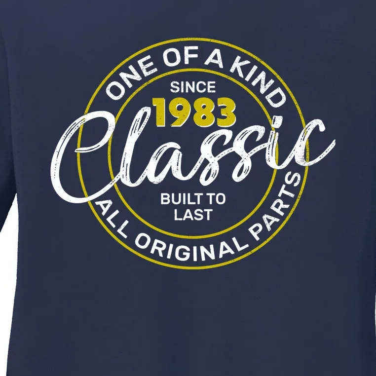 One Of A Kind Since 1983 Classic 40th Birthday Ladies Long Sleeve Shirt