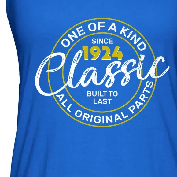 One Of A Kind Since 1924 Classic 100th Birthday Ladies Essential Flowy Tank