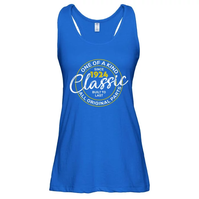 One Of A Kind Since 1924 Classic 100th Birthday Ladies Essential Flowy Tank