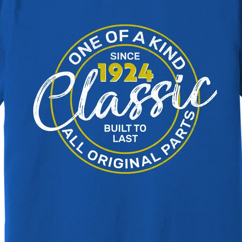 One Of A Kind Since 1924 Classic 100th Birthday Premium T-Shirt