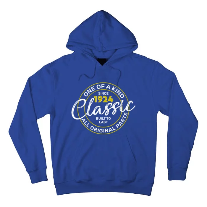 One Of A Kind Since 1924 Classic 100th Birthday Tall Hoodie