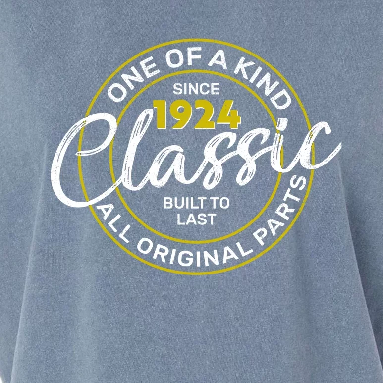 One Of A Kind Since 1924 Classic 100th Birthday Garment-Dyed Women's Muscle Tee