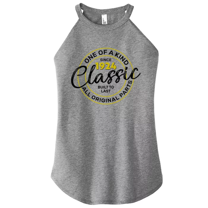 One Of A Kind Since 1924 Classic 100th Birthday Women’s Perfect Tri Rocker Tank