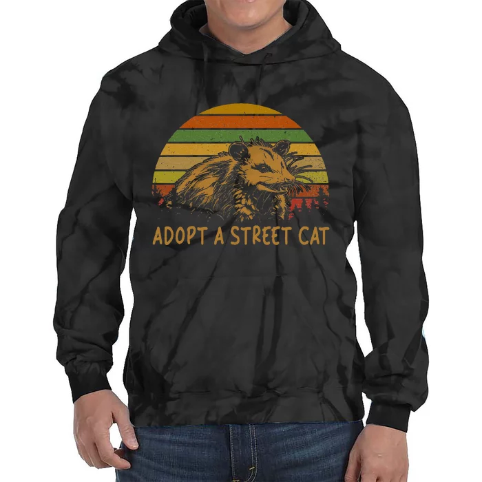 Opossums Outfits Adopt A S.T.R.E.E.T Cat Opossum Animals Tie Dye Hoodie