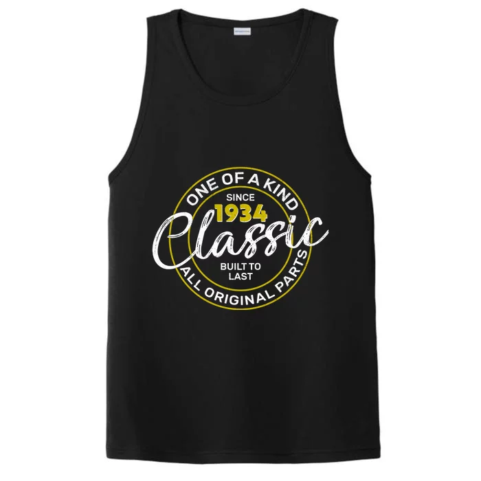 One Of A Kind Since 1934 Classic 90th Birthday Performance Tank