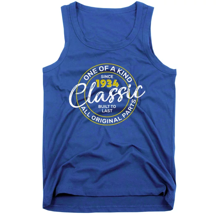 One Of A Kind Since 1934 Classic 90th Birthday Tank Top