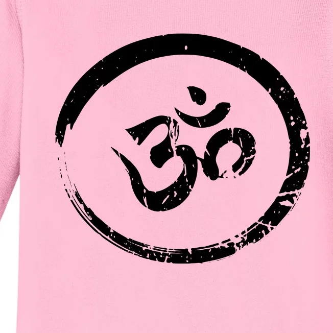 Ohm Om Aum Yoga Meditation Spiritual Namaste Gift Hoodie Baby Long Sleeve Bodysuit