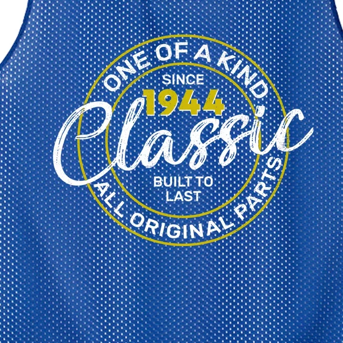 One Of A Kind Since 1944 Classic 80th Birthday Mesh Reversible Basketball Jersey Tank