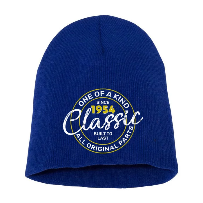 One Of A Kind Since 1954 Classic 70th Birthday Short Acrylic Beanie