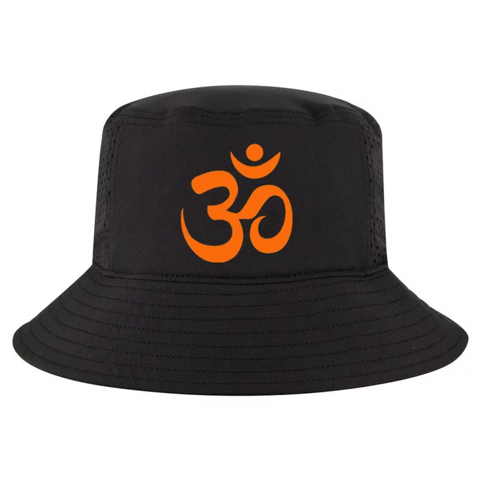 Om Omkar Aum Symbol Orange Graphic Spiritual Yoga Meditation Cool Comfort Performance Bucket Hat