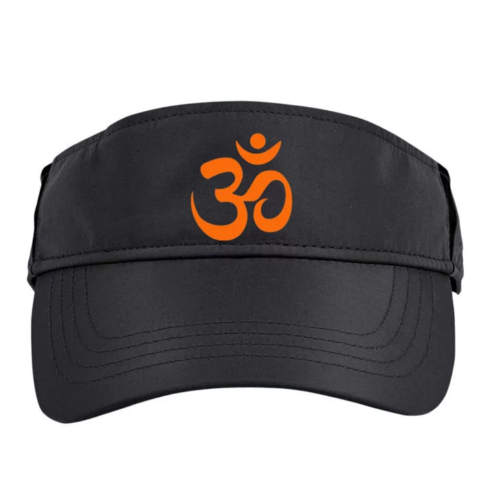 Om Omkar Aum Symbol Orange Graphic Spiritual Yoga Meditation Adult Drive Performance Visor