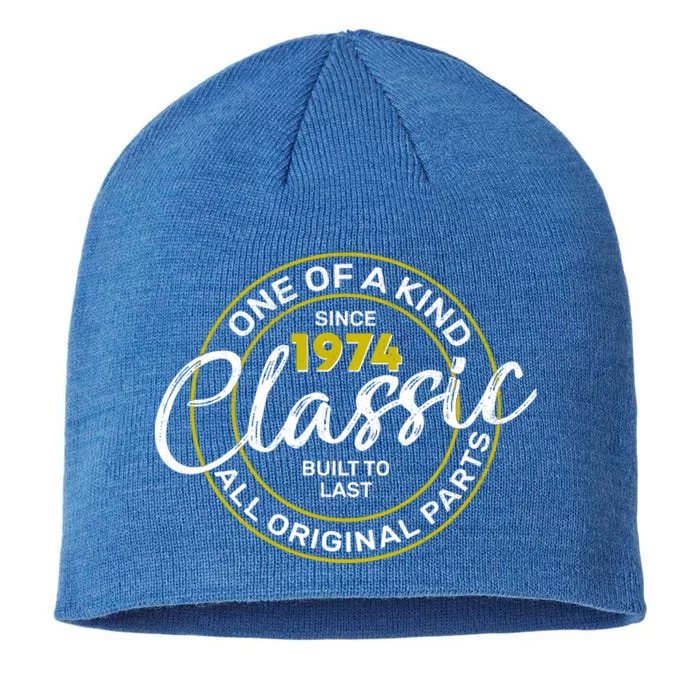 One Of A Kind Since 1974 Classic 50th Birthday 8 1/2in Sustainable Knit Beanie