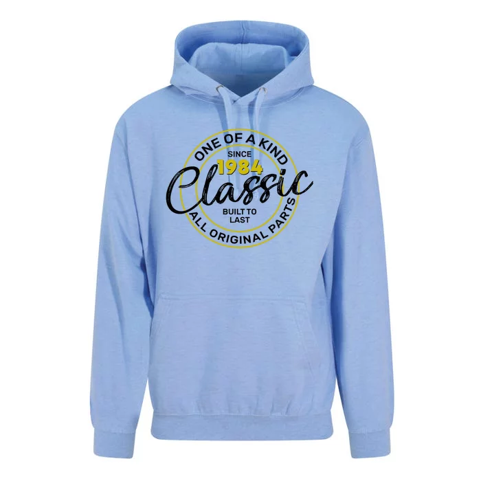 One Of A Kind Since 1984 Classic 40th Birthday Unisex Surf Hoodie