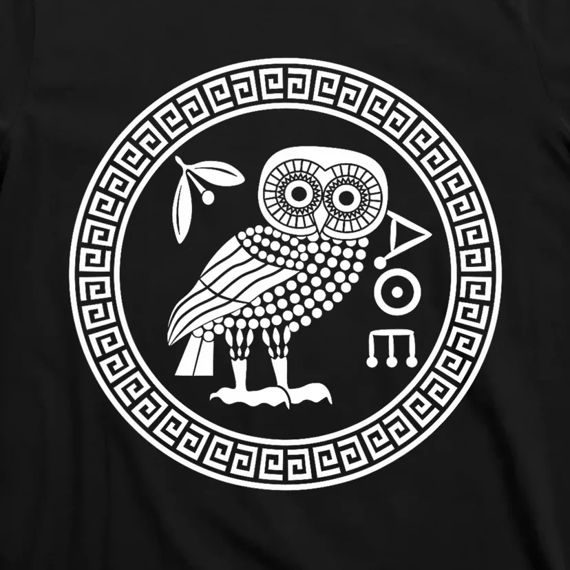 Owl Of Athena Ancient Greek Mythology Is AthenaS Owl Greece T-Shirt