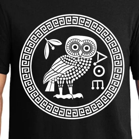 Owl Of Athena Ancient Greek Mythology Is AthenaS Owl Greece Pajama Set