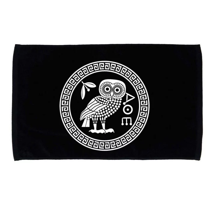 Owl Of Athena Ancient Greek Mythology Is AthenaS Owl Greece Microfiber Hand Towel