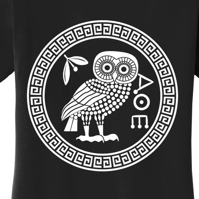 Owl Of Athena Ancient Greek Mythology Is AthenaS Owl Greece Women's T-Shirt